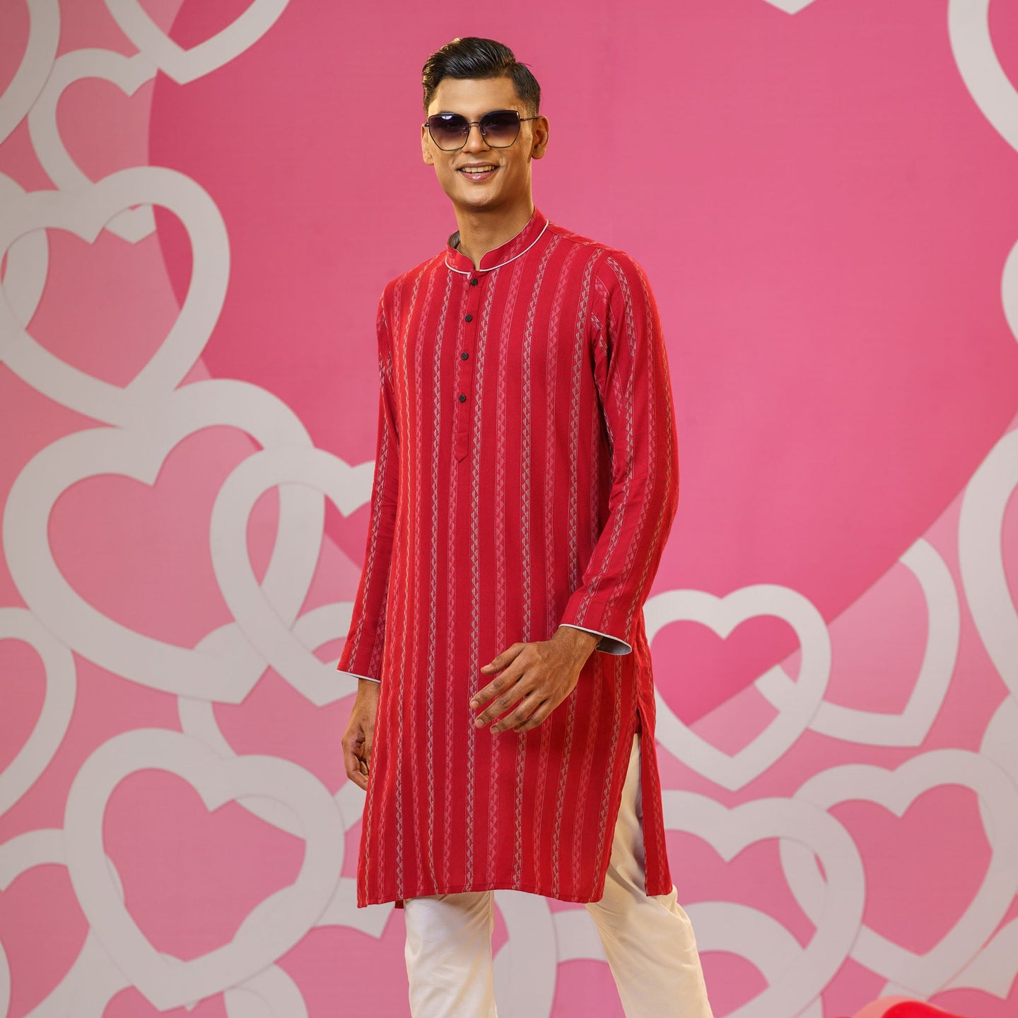 Men's Red Panjabi