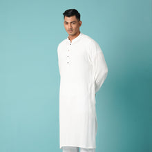 Load image into Gallery viewer, MENS BASIC PANJABI-WHITE
