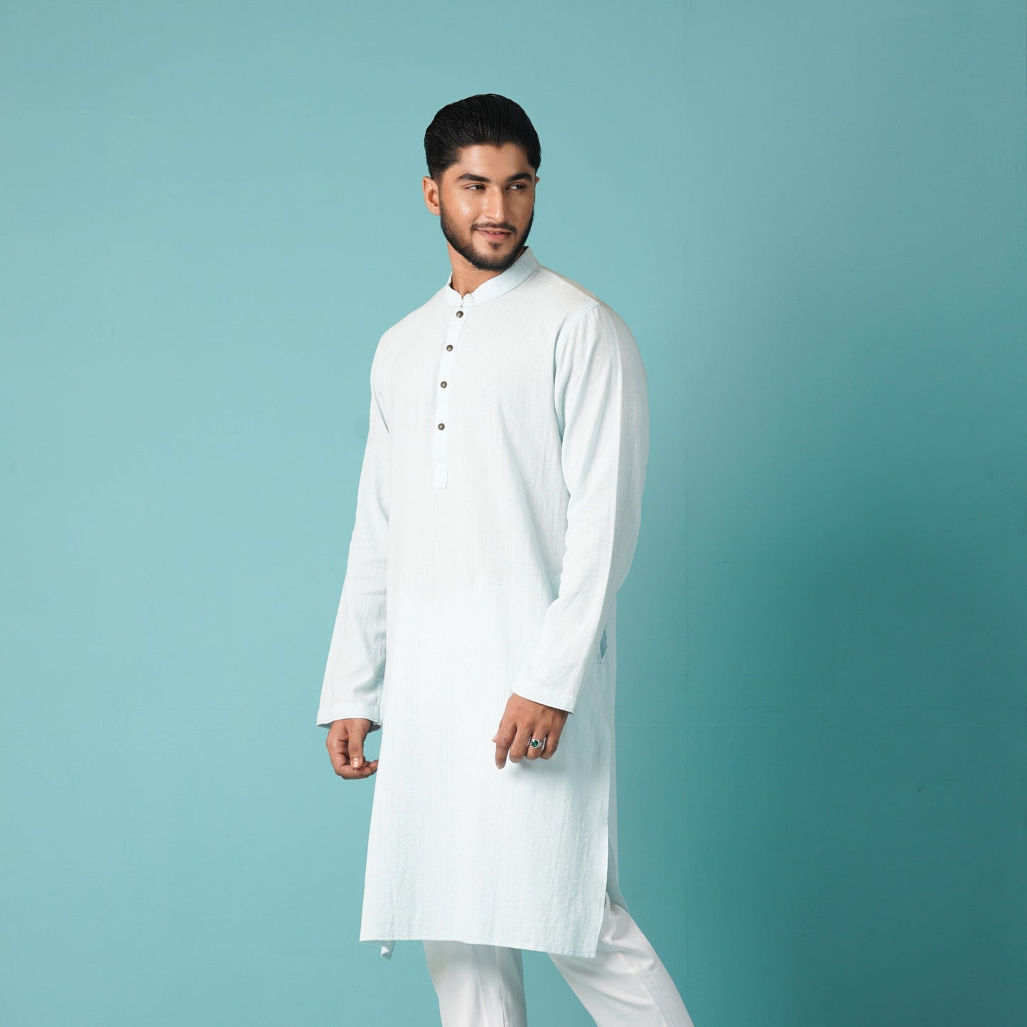 MENS BASIC PANJABI-Sapphire