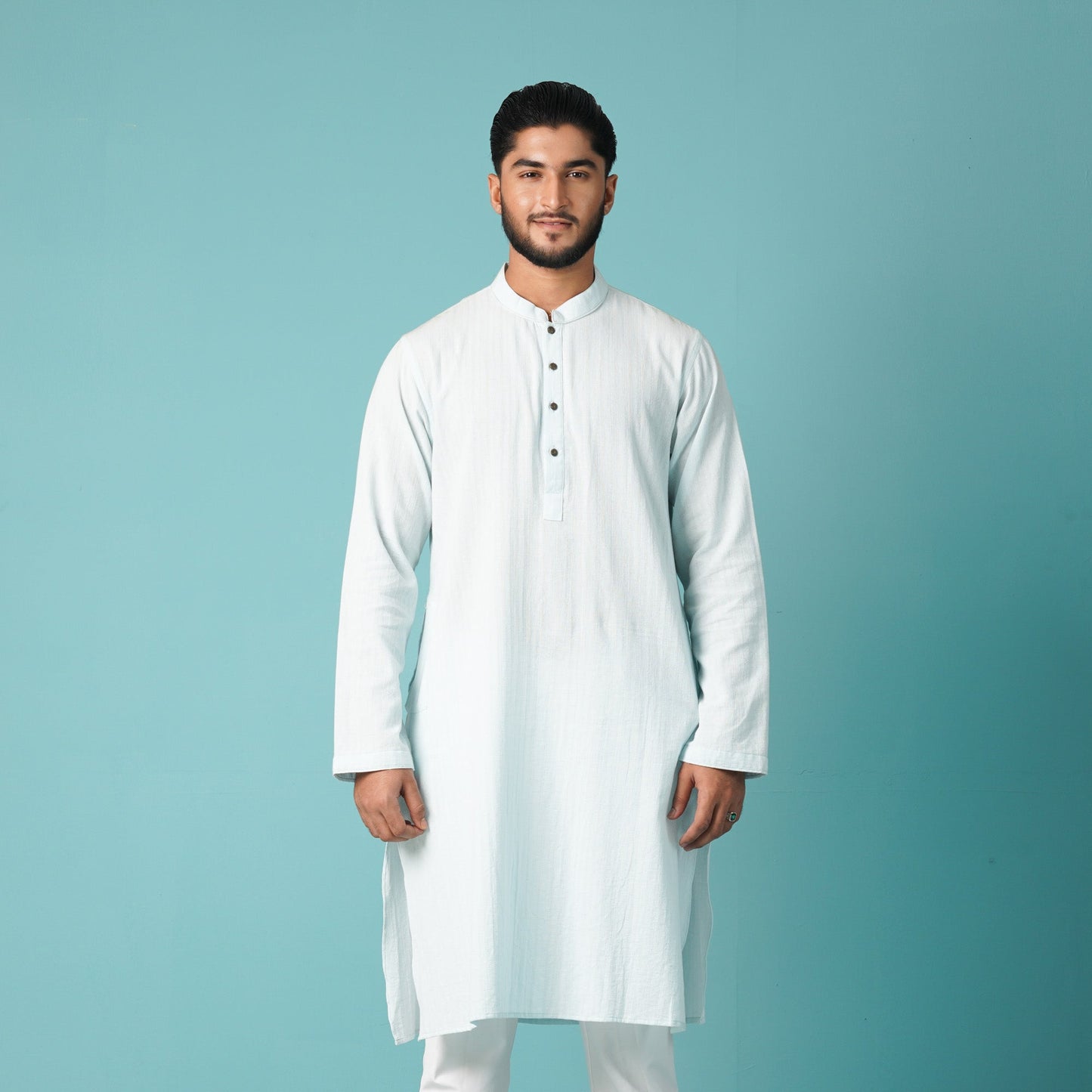 Mens Basic Panjabi-Sapphire