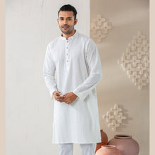 Load image into Gallery viewer, Men&#39;s White Cotton Panjabi
