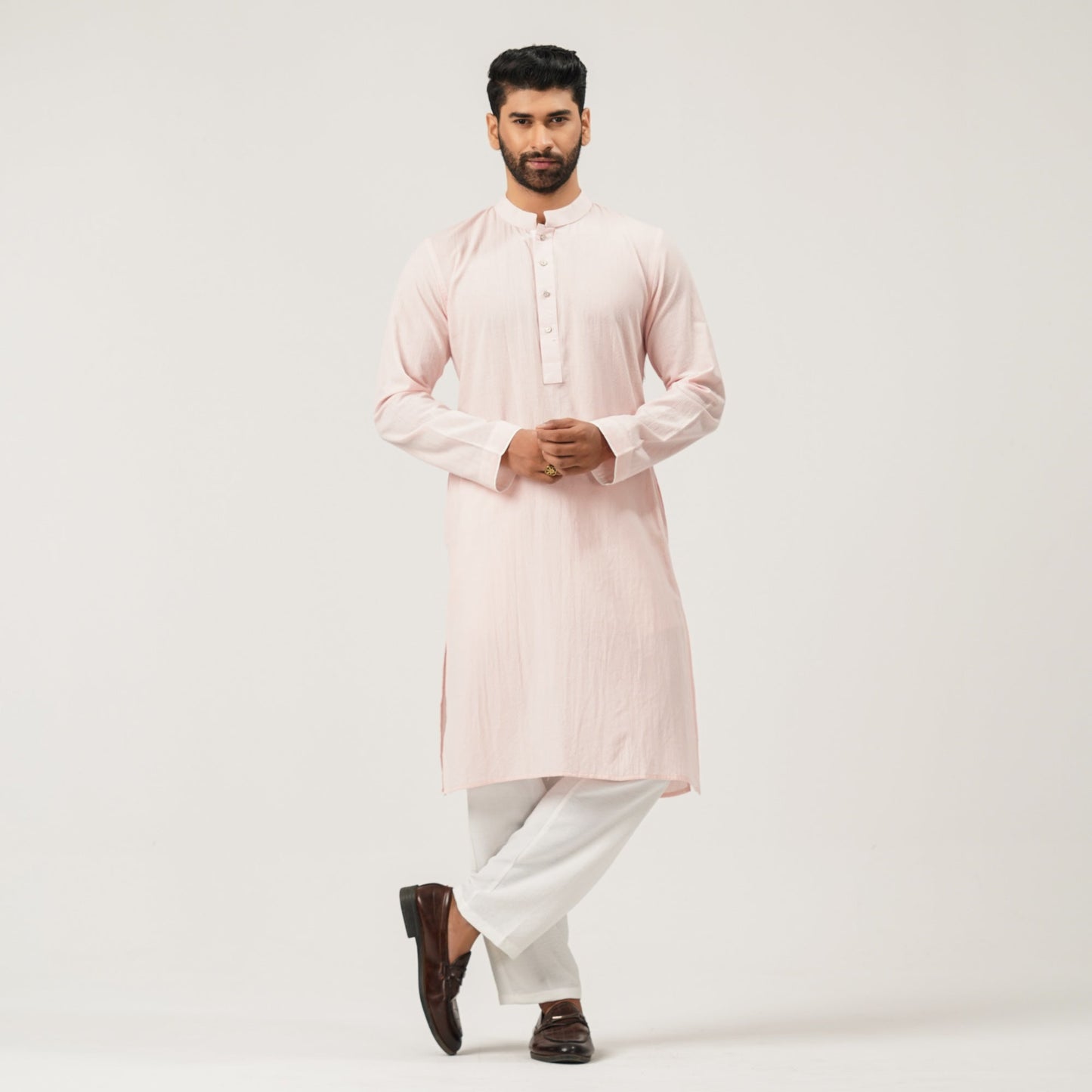 Mens Pastel Pink Panjabi