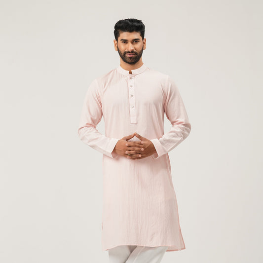 Mens Pastel Pink Panjabi