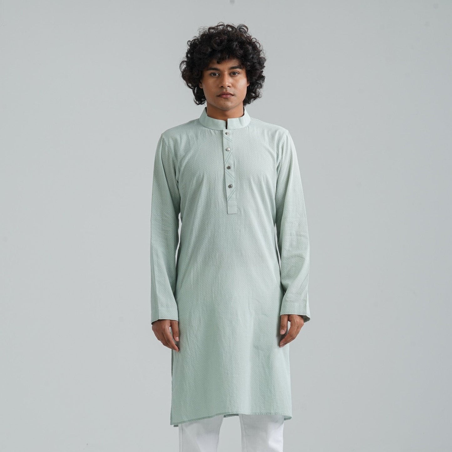 Men's Pale Green Panjabi