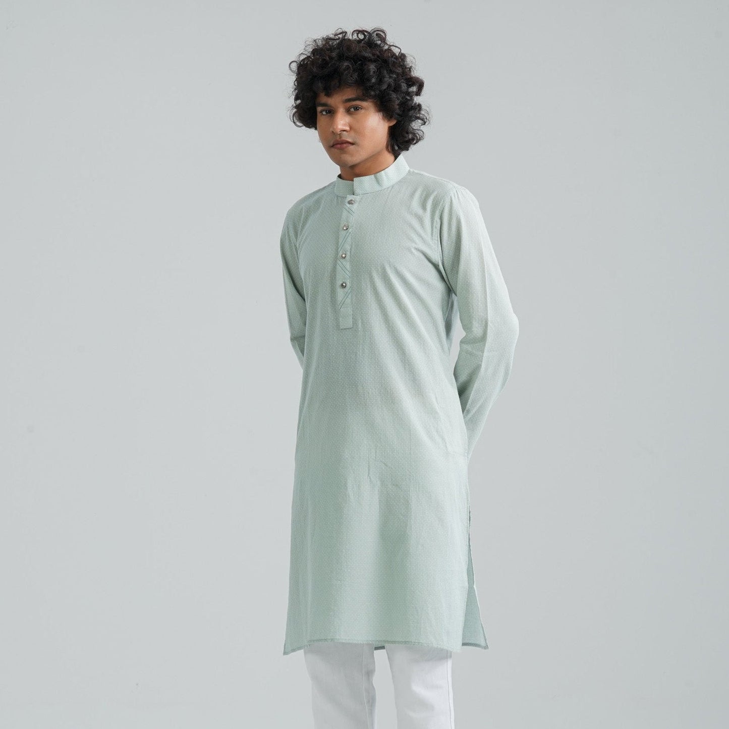 Men's Pale Green Panjabi