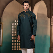 Load image into Gallery viewer, Men&#39;s Green Traditional Panjabi
