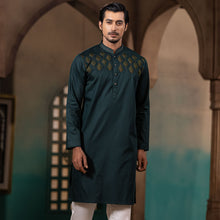 Load image into Gallery viewer, Men&#39;s Green Traditional Panjabi
