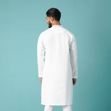 Load image into Gallery viewer, Men&#39;s White Embroidered Panjabi
