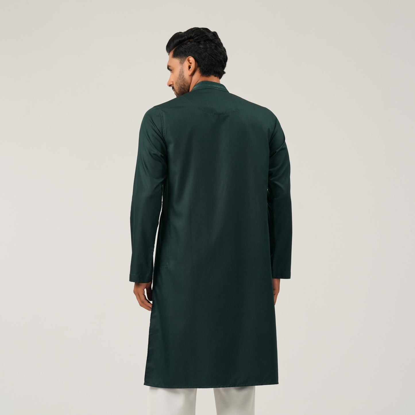 Mens Green Embroidery Panjabi