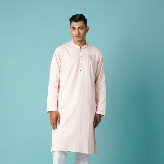 Mens Panjabi-Pink