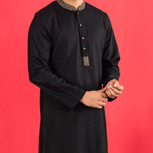 Load image into Gallery viewer, Men&#39;s Black Panjabi
