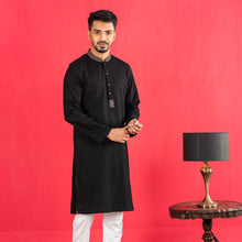 Load image into Gallery viewer, Men&#39;s Black Panjabi
