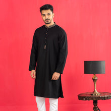 Load image into Gallery viewer, Men&#39;s Black Panjabi
