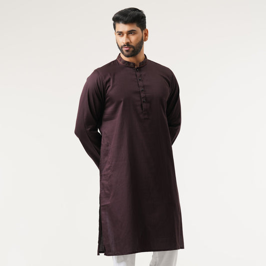 Mens Coffee Karchupi Panjabi