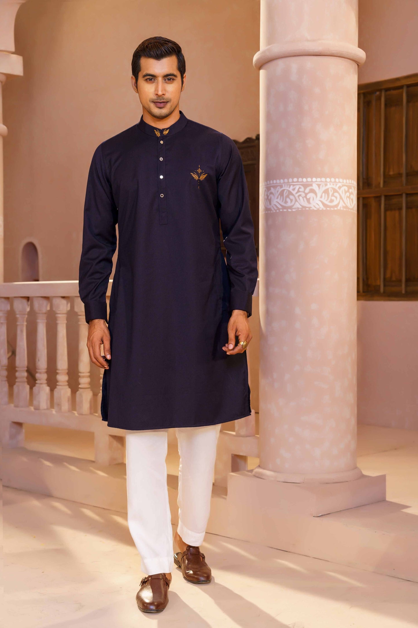 MENS PREMIUM PANJABI- BLACK