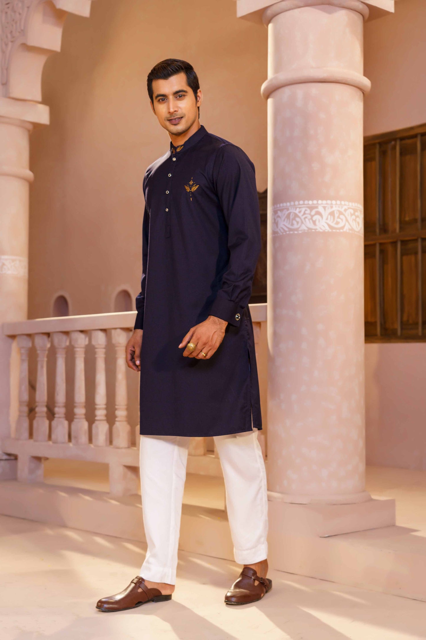 MENS PREMIUM PANJABI- BLACK