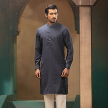 Load image into Gallery viewer, MENS PREMIUM  PANJABI-Blue Gray
