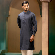 Load image into Gallery viewer, MENS PREMIUM  PANJABI-Blue Gray
