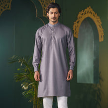 Load image into Gallery viewer, MENS PREMIUM PANJABI-GREY
