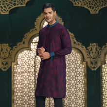 Load image into Gallery viewer, MENS PREMIUM PANJABI-Purple Red
