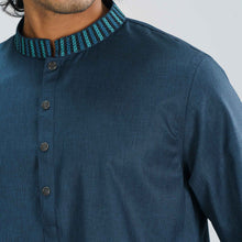 Load image into Gallery viewer, MENS PREMIUM PANJABI-DARK TEAL
