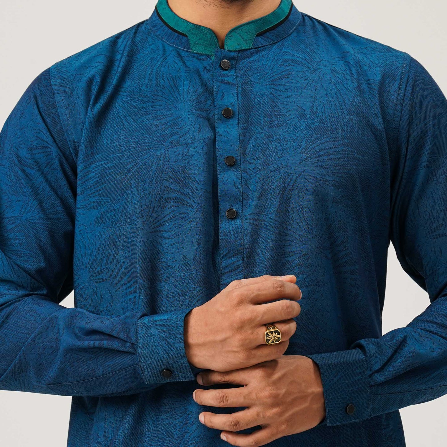 Mens Teal Panjabi