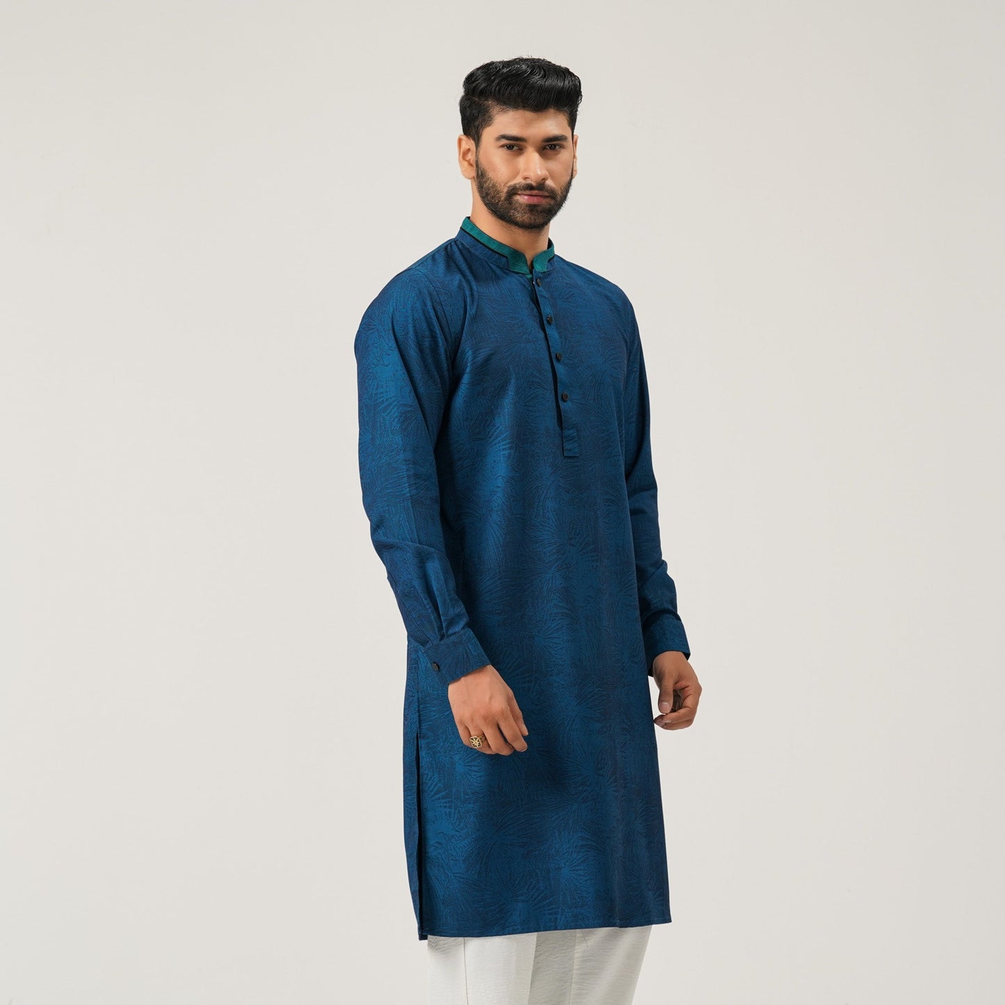 Mens Teal Panjabi
