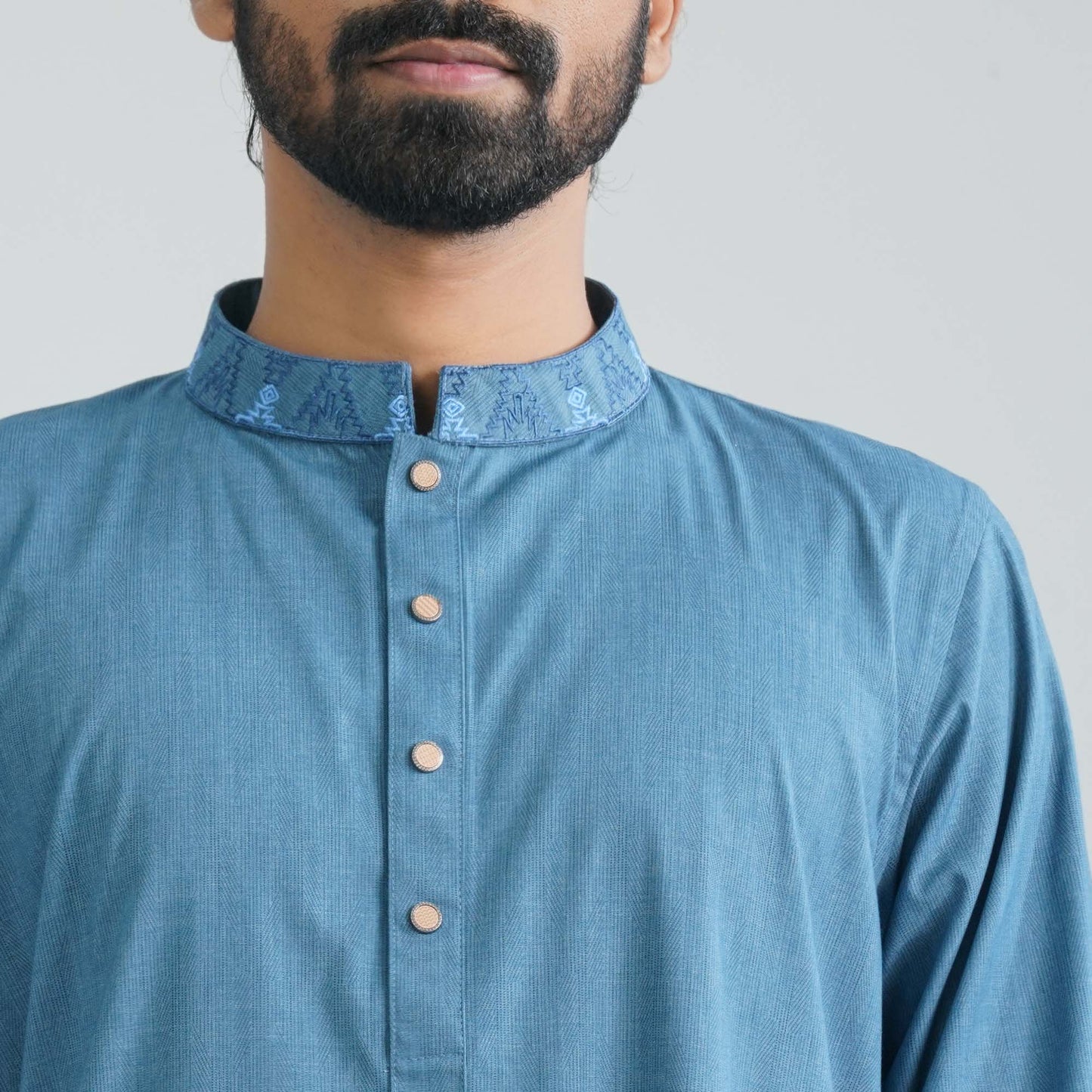 Men’s Dark Teal Premium Panjabi