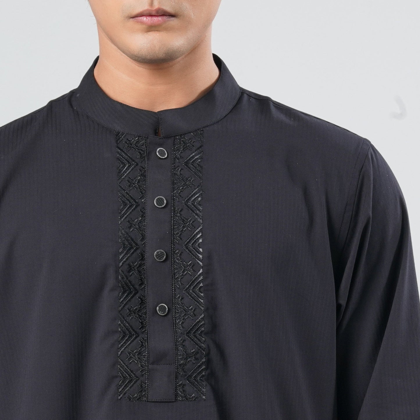 Men’s Premium Blended Black Panjabi