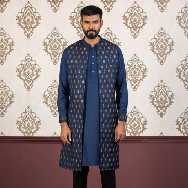 MENS SHERWANI-ROYAL BLUE