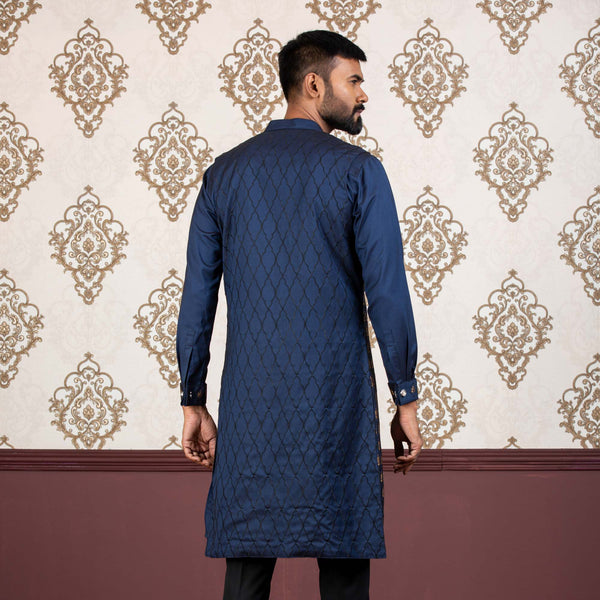 MENS SHERWANI-ROYAL BLUE