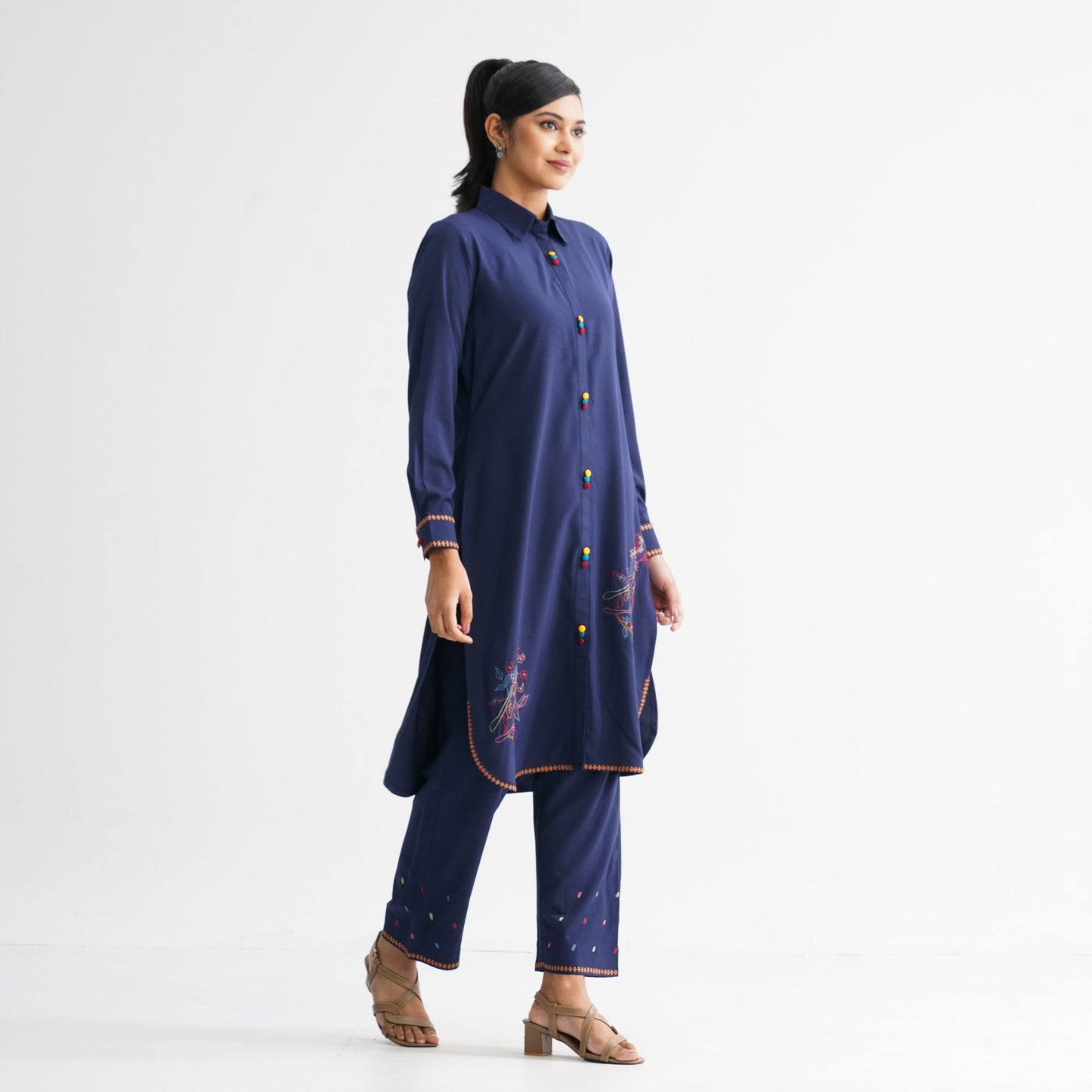 Womenâ€™s Navy Two-Piece Set