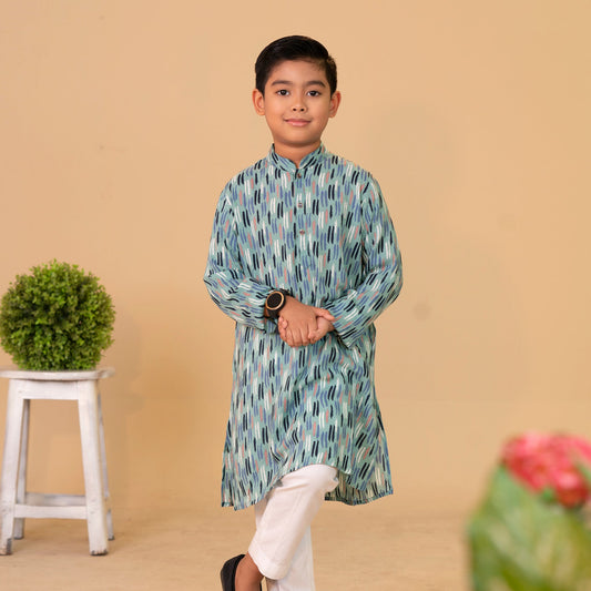 Boys Panjabi-Light Green