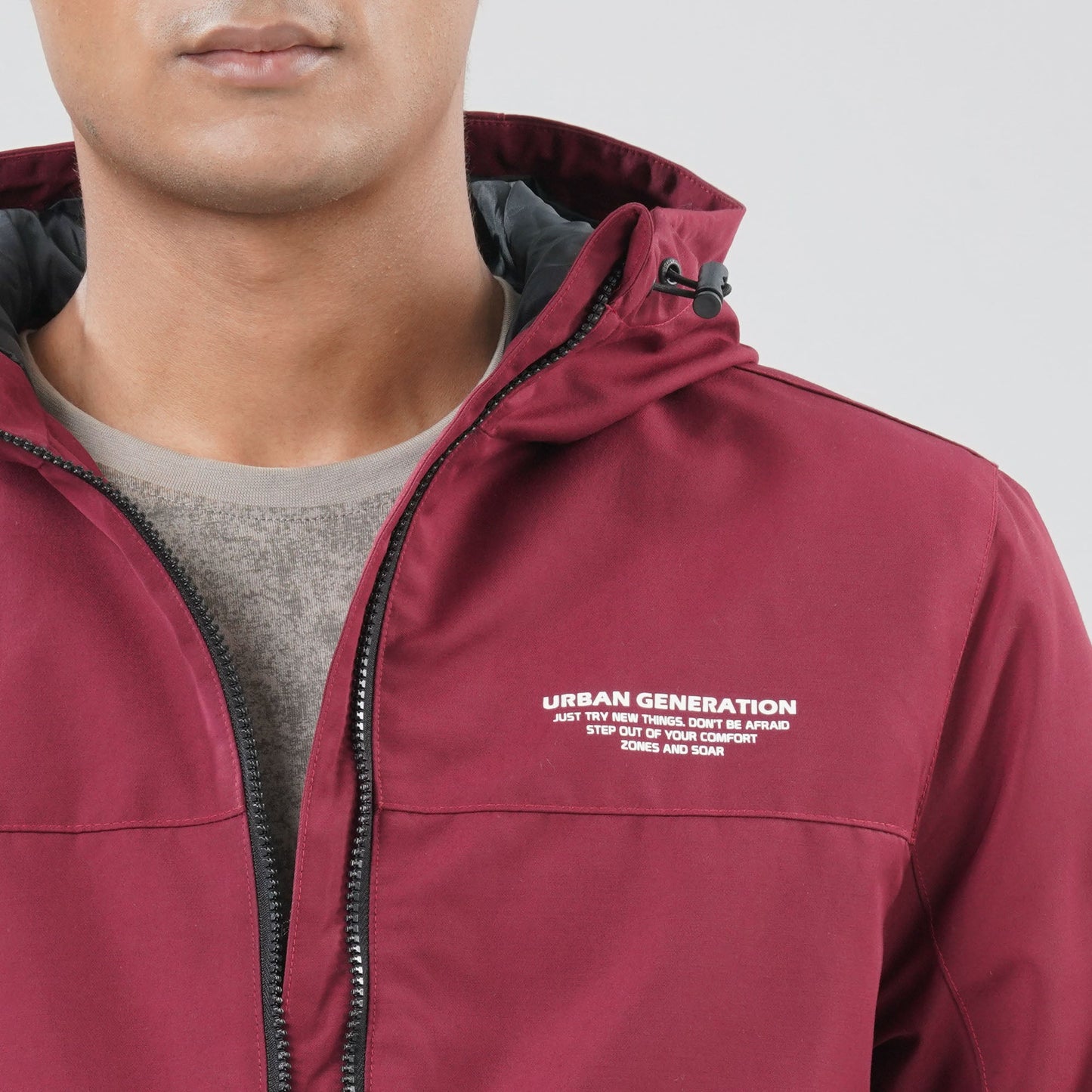 Mens Red Windbreaker