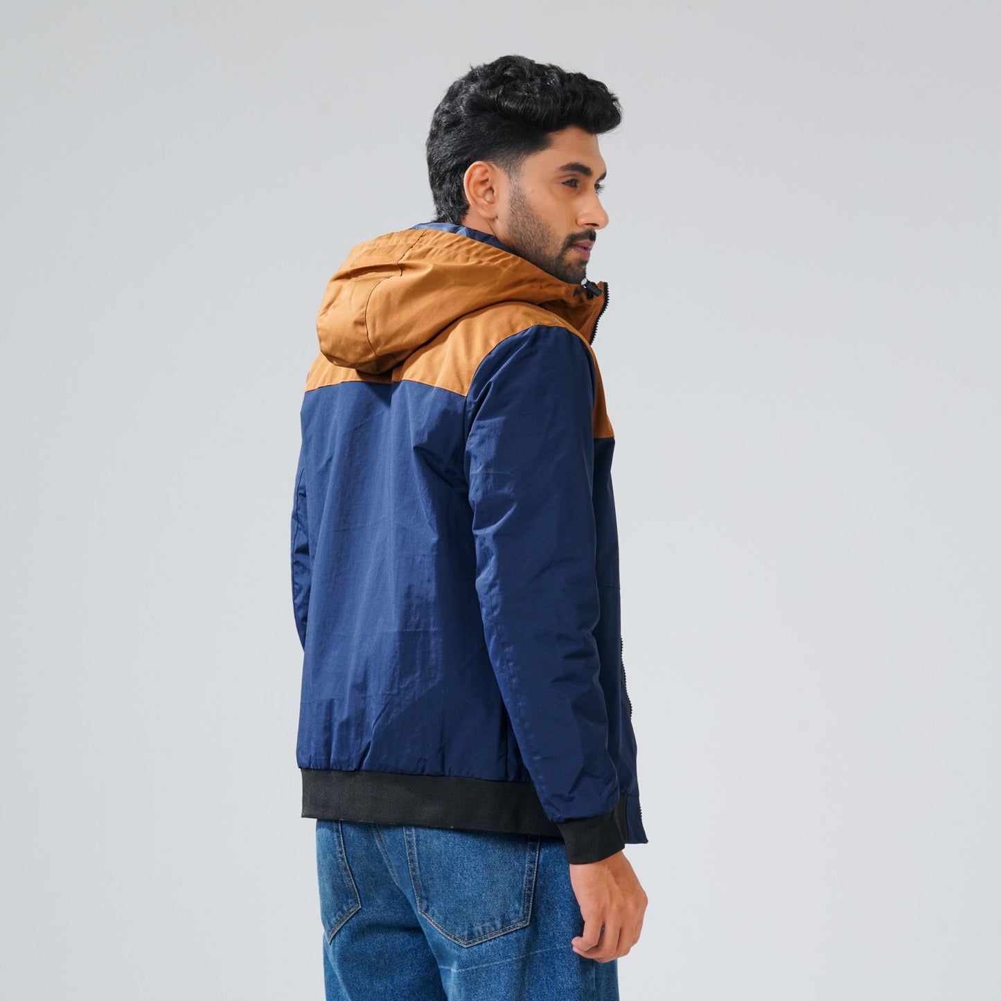 Mens Navy & Khaki Windbreaker