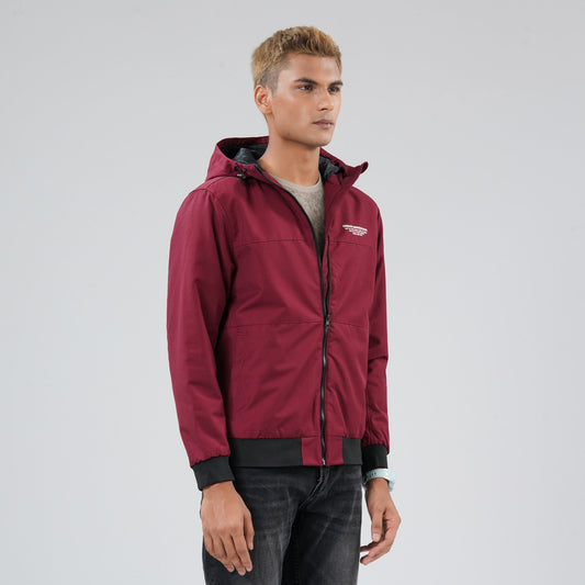 Mens Red Windbreaker