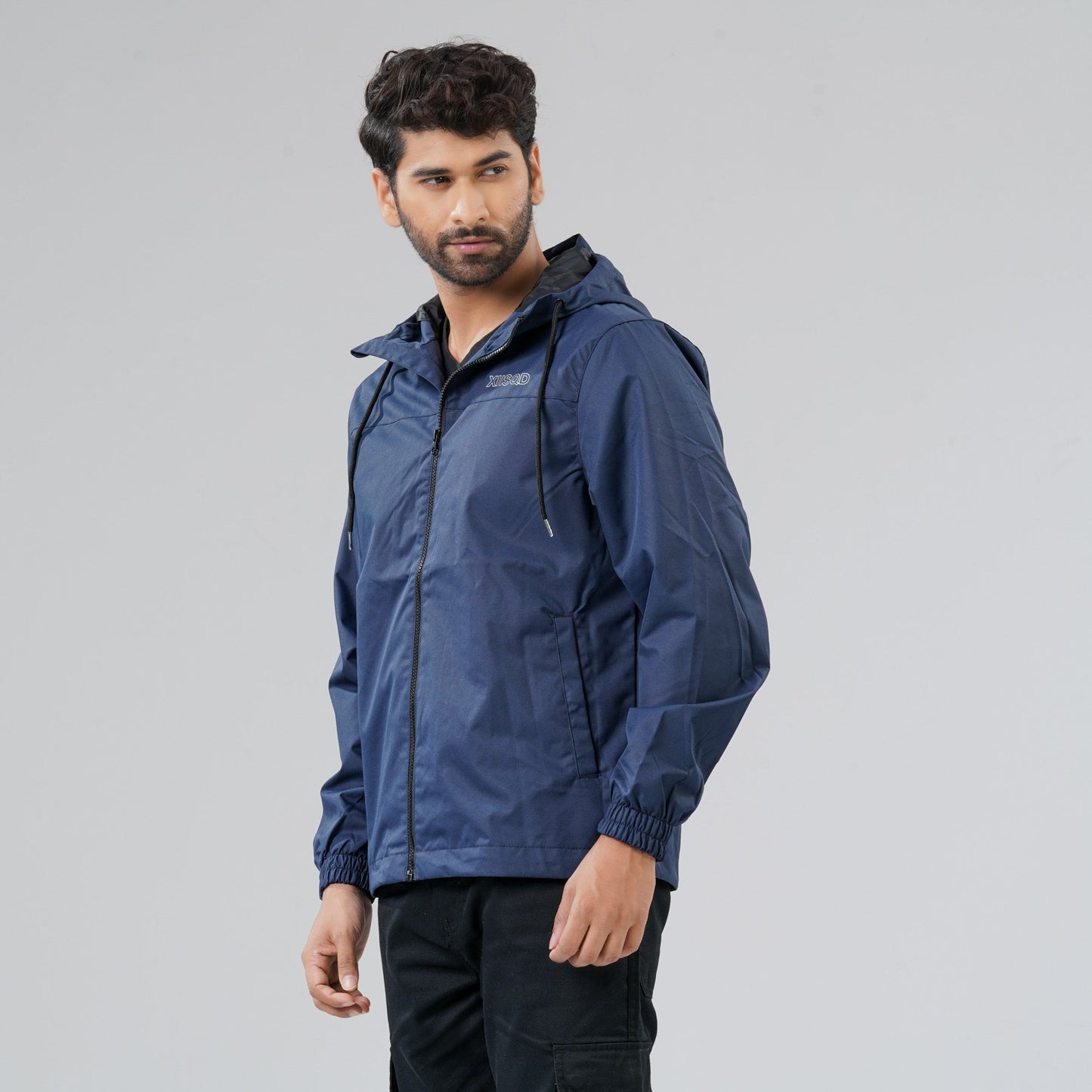Mens Blue Windbreaker