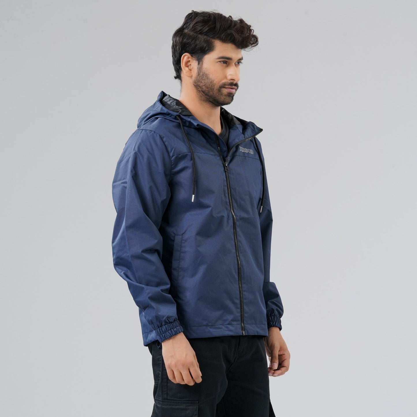 Mens Blue Windbreaker