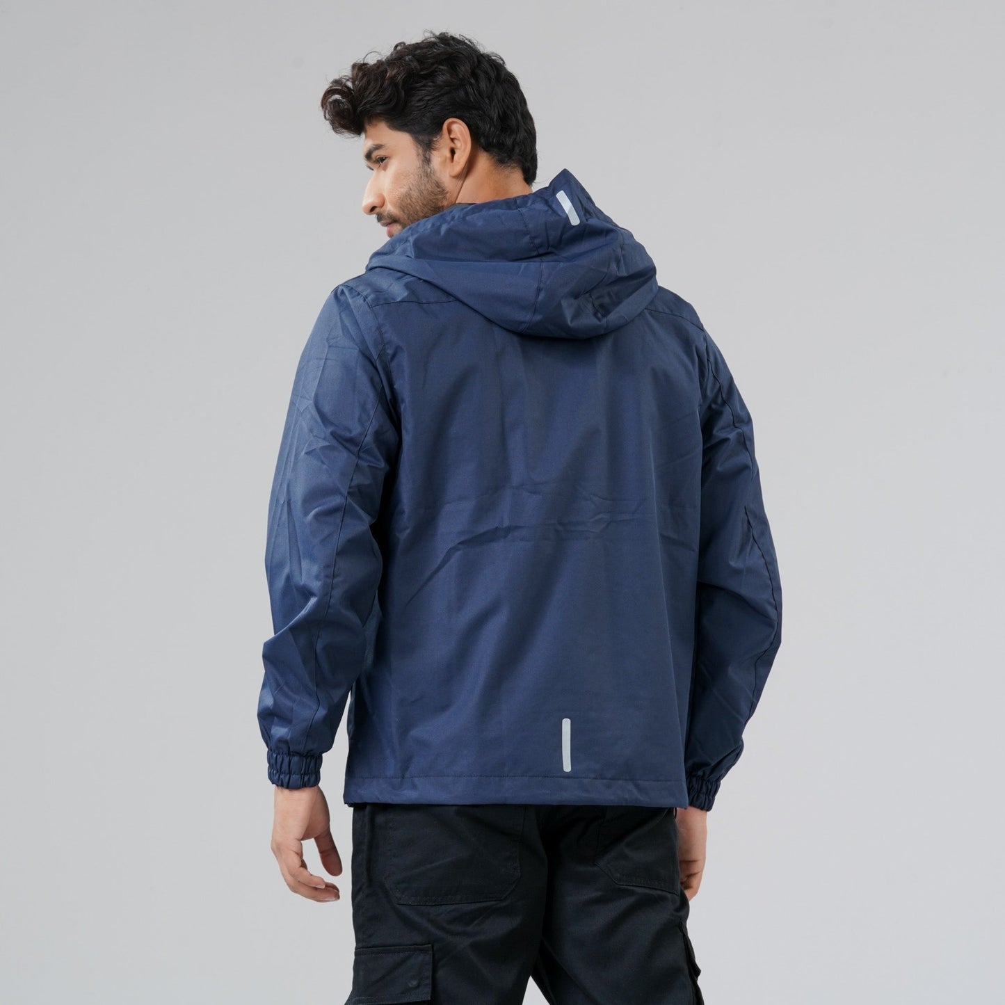 Mens Blue Windbreaker