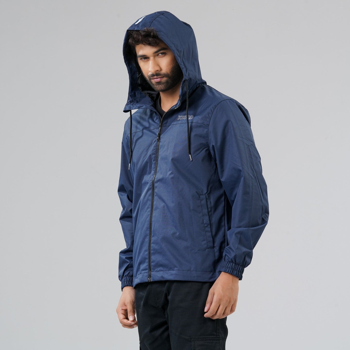 Mens Blue Windbreaker