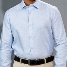 Load image into Gallery viewer, Men&#39;s Blue Formal Shirt
