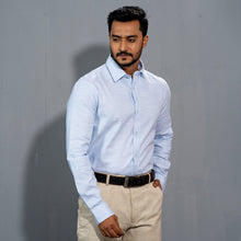 Load image into Gallery viewer, Men&#39;s Blue Formal Shirt
