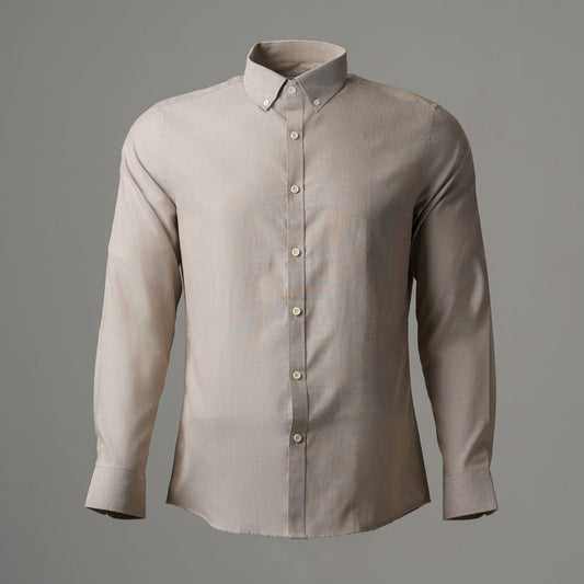 Mens Tan Formal Shirt