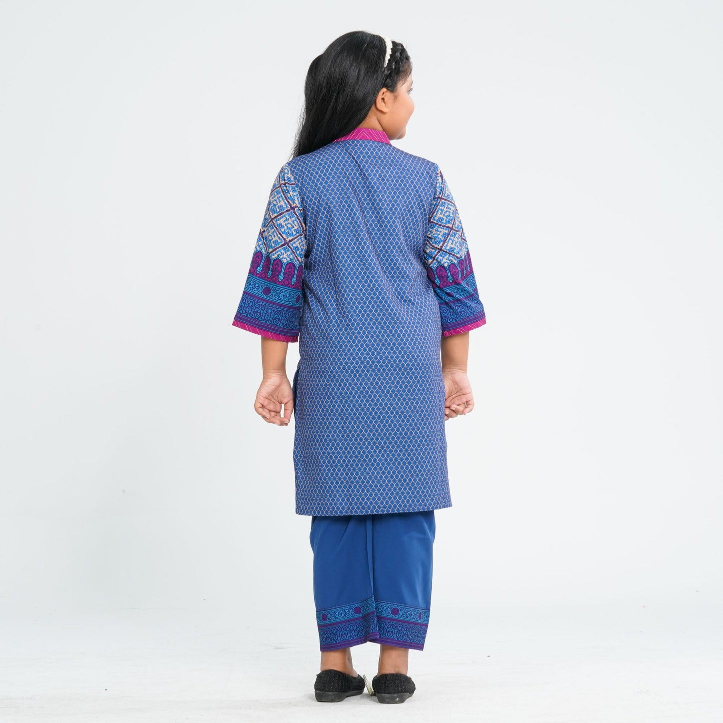 Girl's Blended Silk Two Piece Set