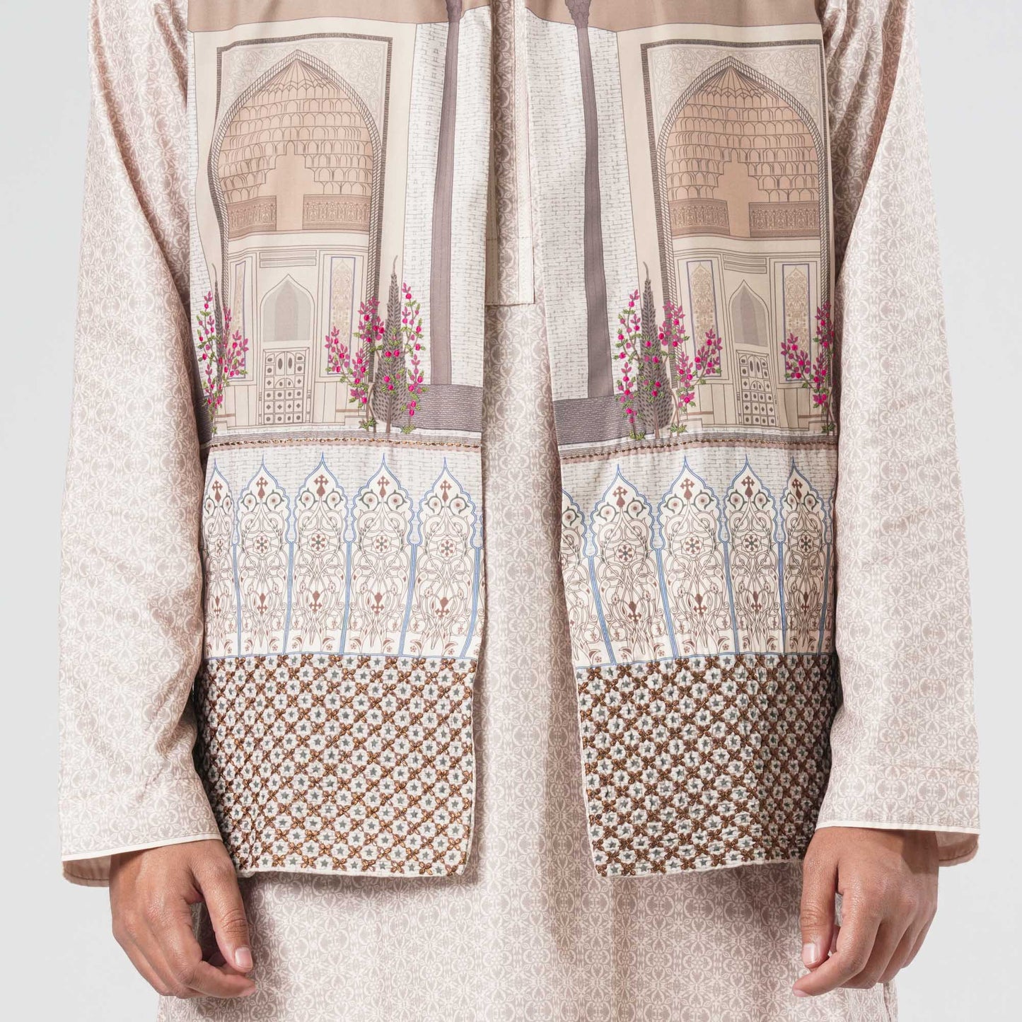 Men's Blended Cotton Panjabi Set
