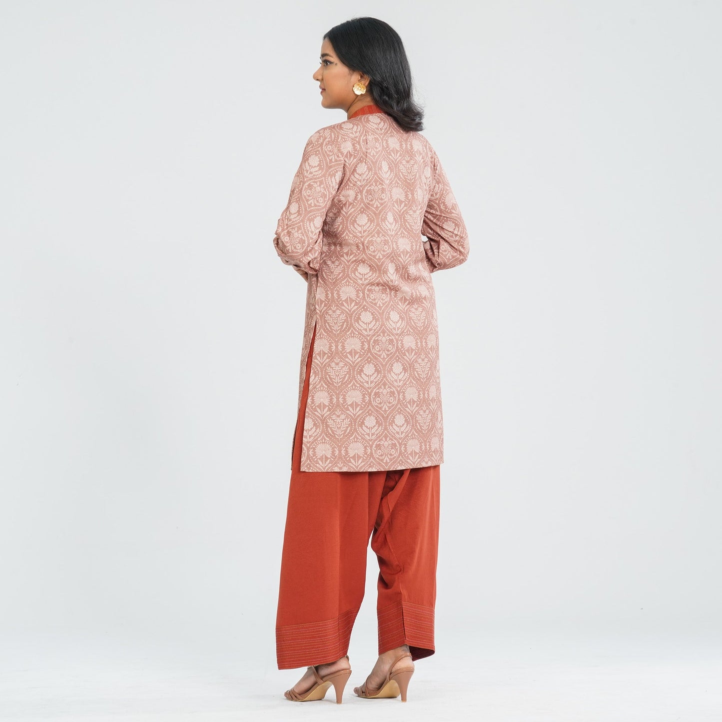 Women Multicolor Cotton & Silk Two Piece Set