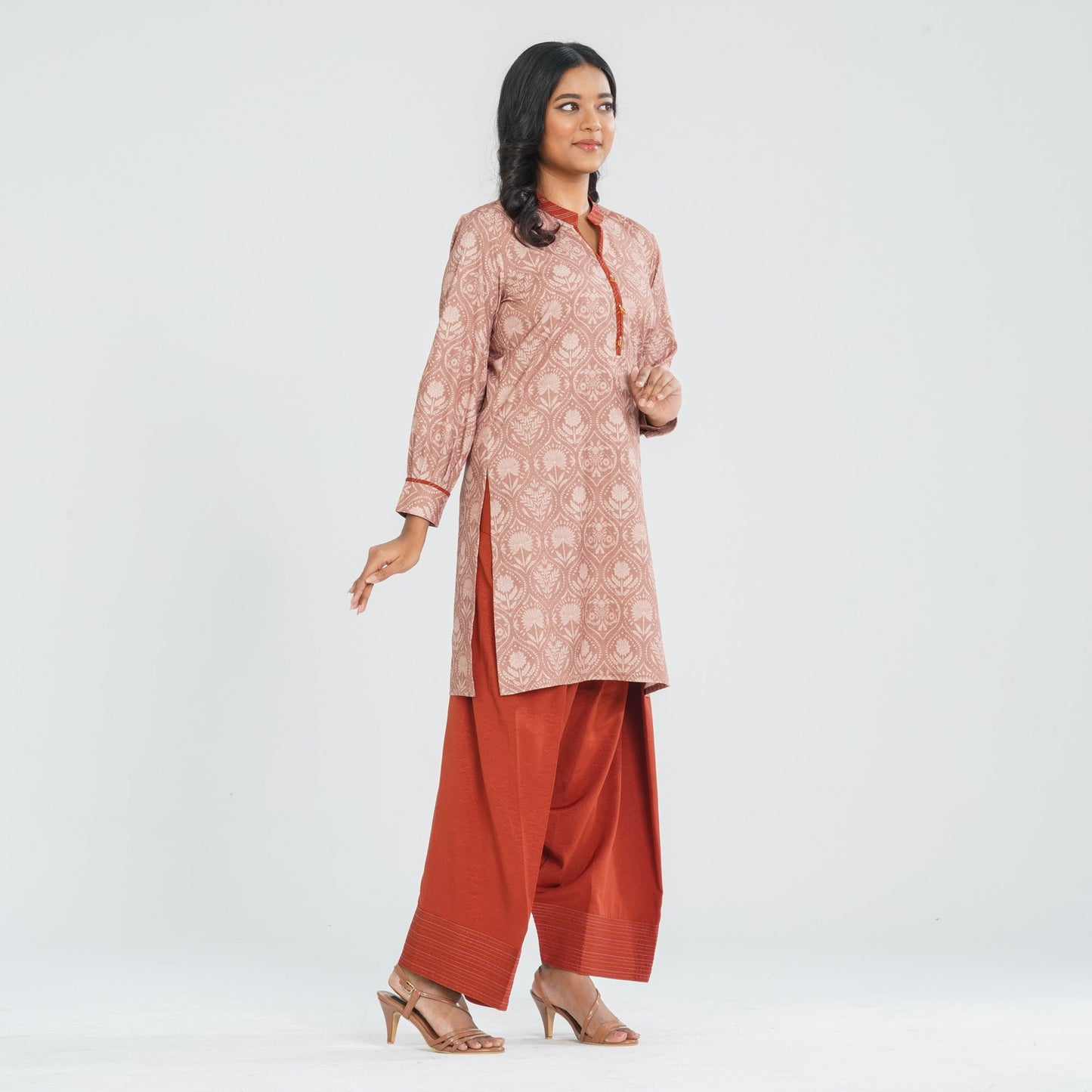 Women Multicolor Cotton & Silk Two Piece Set