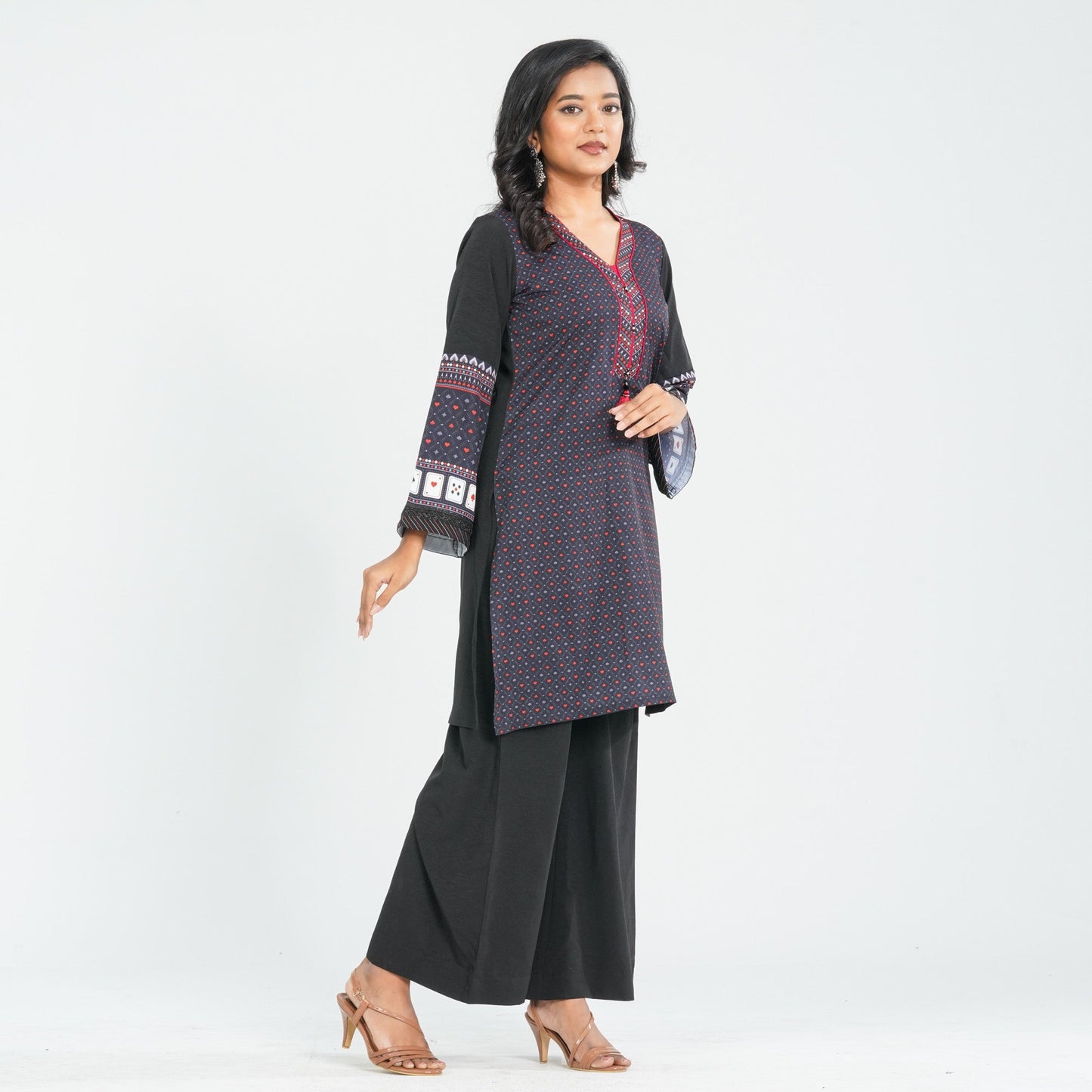 Women's Blended Silk Two Piece Set