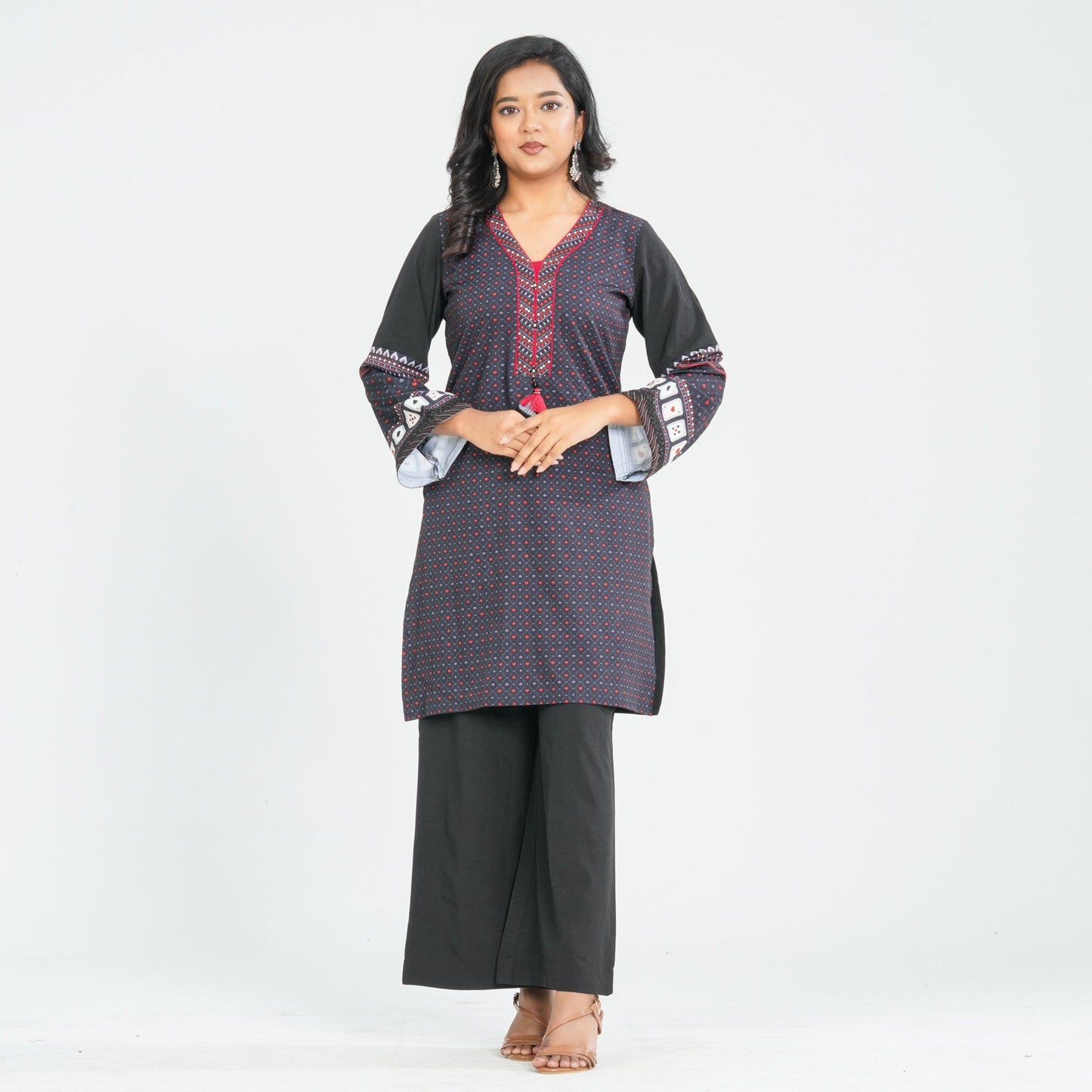 Women's Blended Silk Two Piece Set