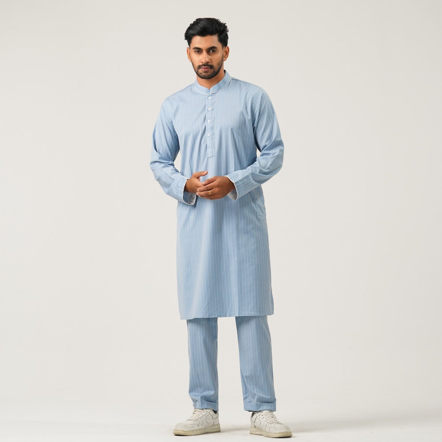 Mens Sky Blue Two Piece Set